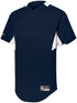 Holloway Youth Game7 Two-Button Baseball Jersey (221224), Color 'Navy/White'